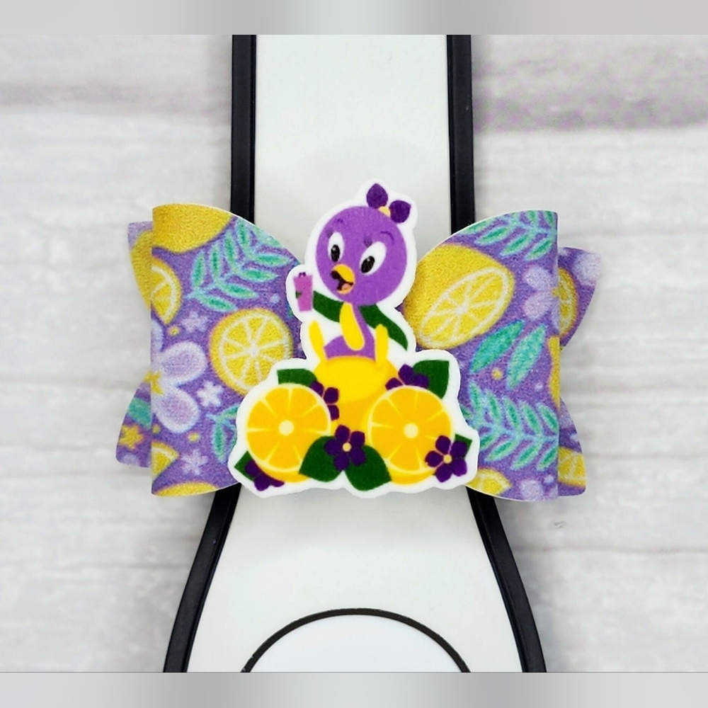 Violet Bird Magic Band Bow